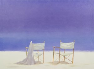 海滩上的椅子，1995年（画布上的丙烯酸）